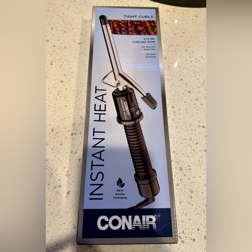 NEW Conair Instant Heat 1/2 in. Curling Iron